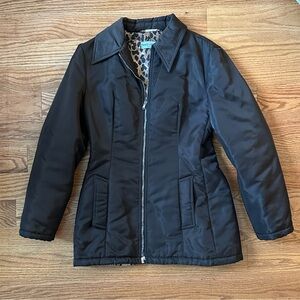 Vtg Dolce & Gabbana Brown Leopard Nylon Jacket